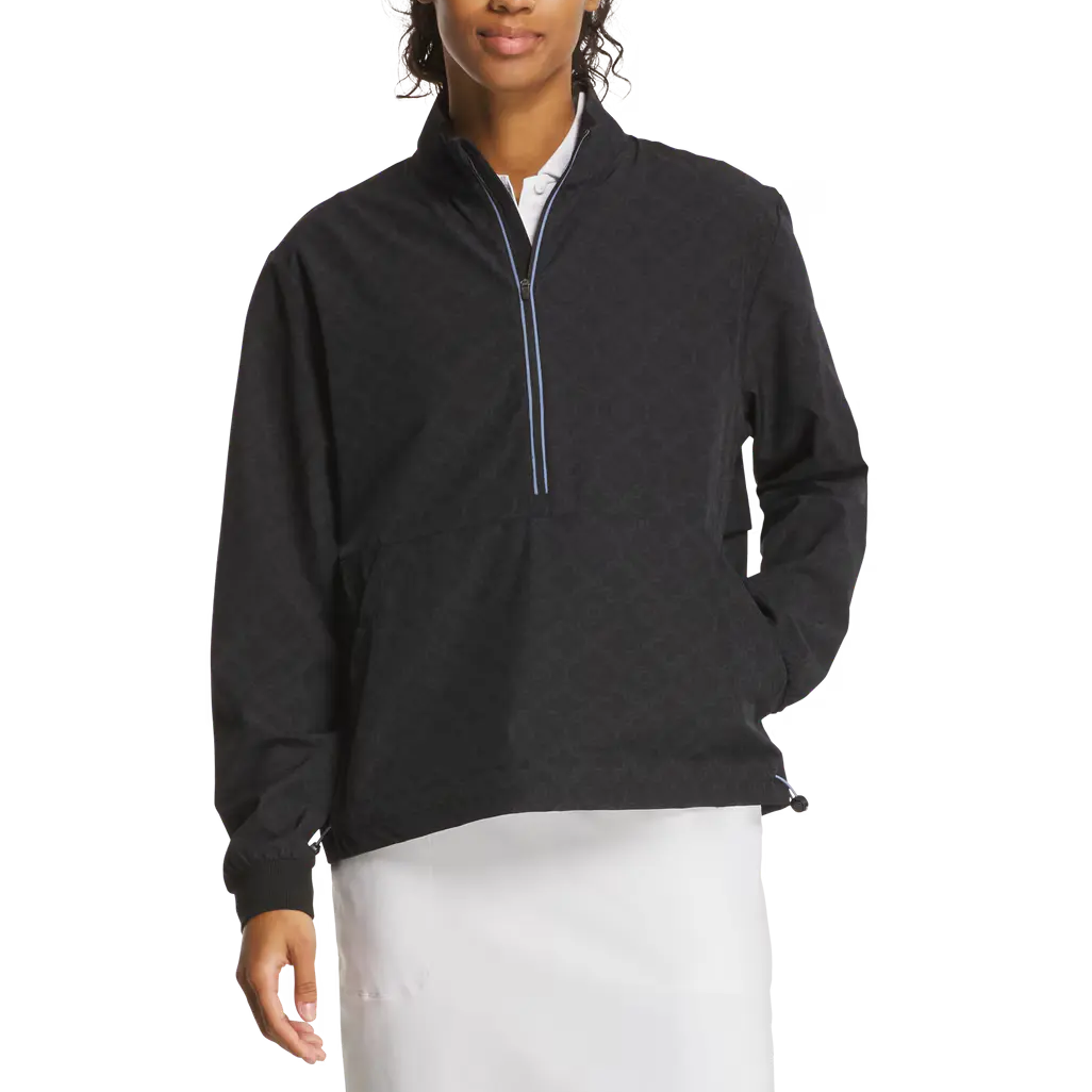 FootJoy Ladies Half-Zip Woven Printed Anorak