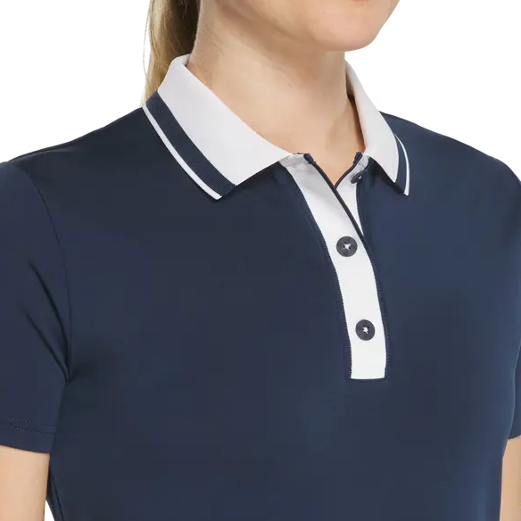 FootJoy Ladies Wide Placket Polo - Navy