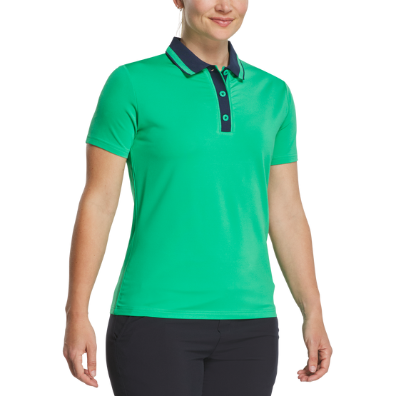 FootJoy Ladies Wide Placket Polo - Emerald