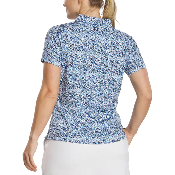 FootJoy Ladies Short Sleeve Polo Shirt - Navy/Floral