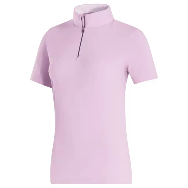 FootJoy Ladies Quarter  Zip Short Sleeve Shirt - Orchid