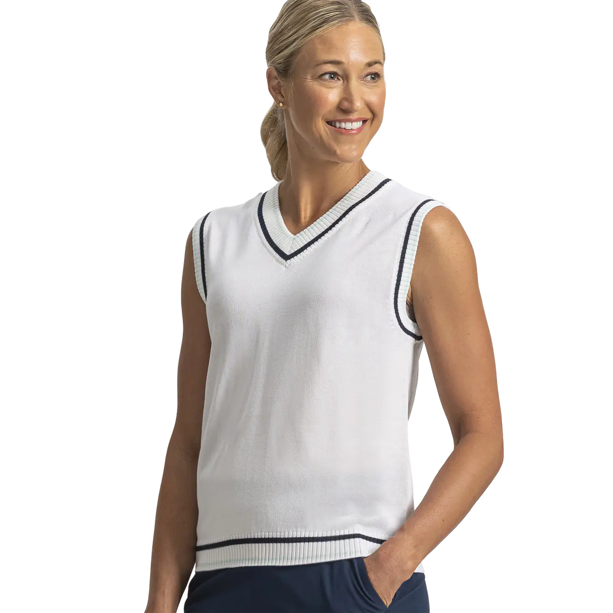 FootJoy Wool Blend Knit Vest - White