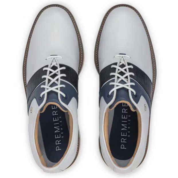 FootJoy 26' Premiere Series Packard Golf Shoes - White/Navy
