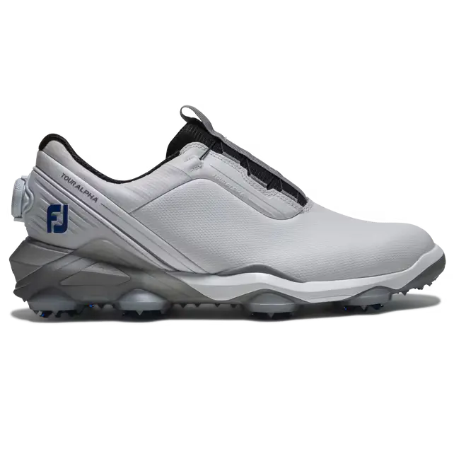 FootJoy 26' Tour Alpha BOA Golf Shoes - White/Grey/Blue