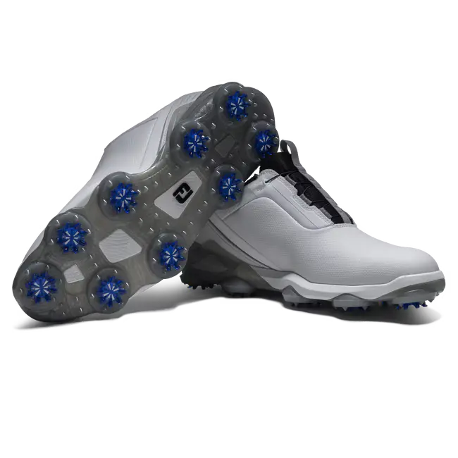 FootJoy 26' Tour Alpha BOA Golf Shoes - White/Grey/Blue
