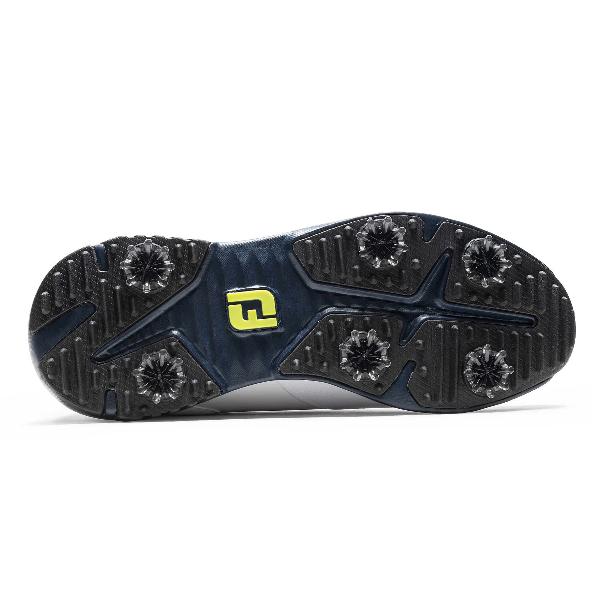 FootJoy Men's Tour Rival Golf Shoes - White/Navy/Lime