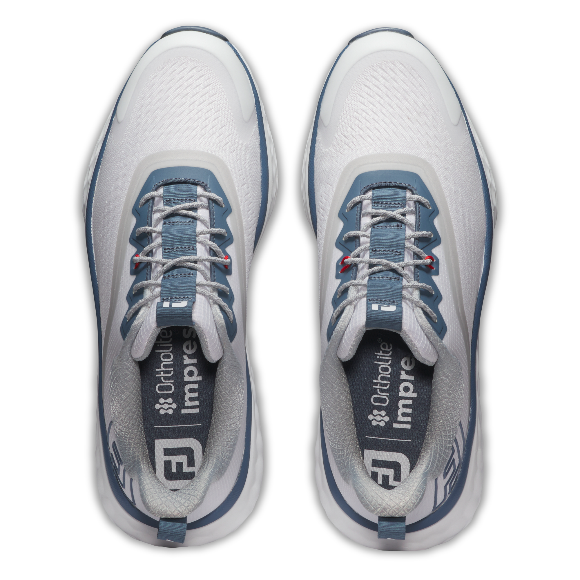 FootJoy Men`s Quantum Textile Golf Shoes - White / Blue / Red