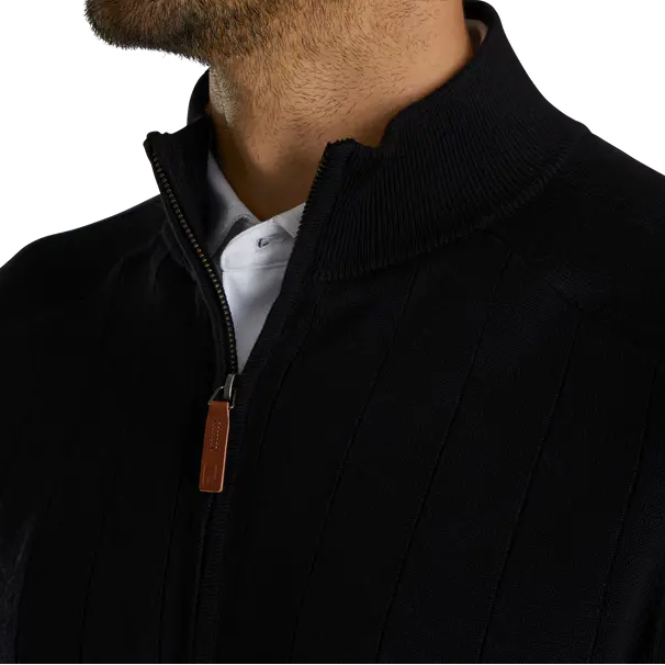 FootJoy Drop Needle Pullover - Black
