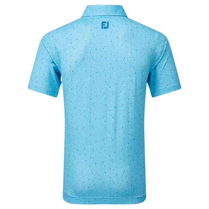 Footjoy 24 Tweed Texture Polo - Blue Sky