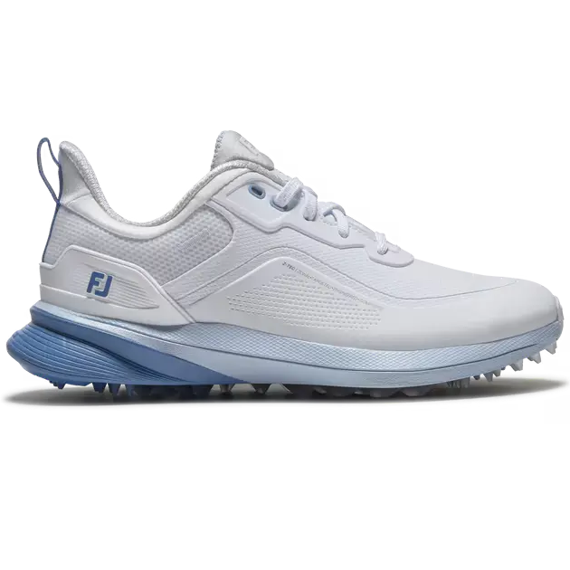 FootJoy Ladies Pro/SL Spikeless Golf Shoes - White/Blue