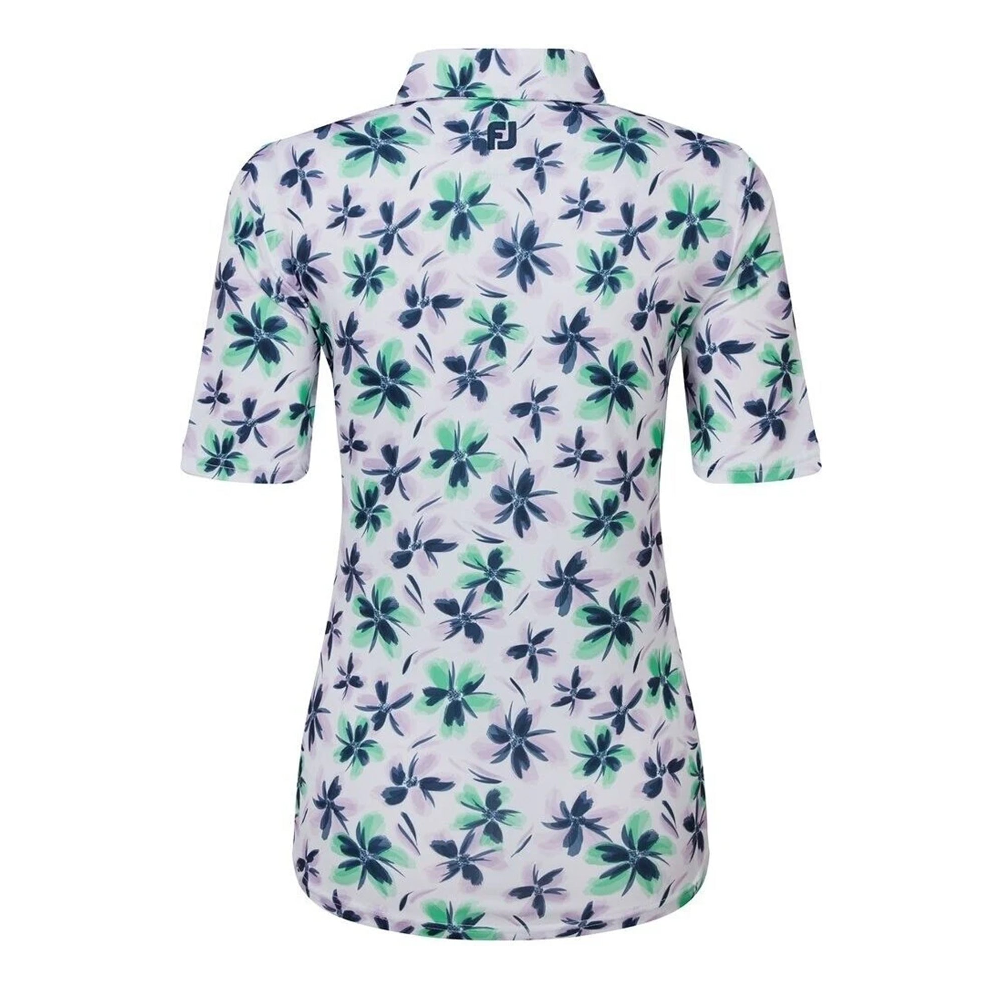 Footjoy Ladies 1/2 Zip Floral Print Lisle