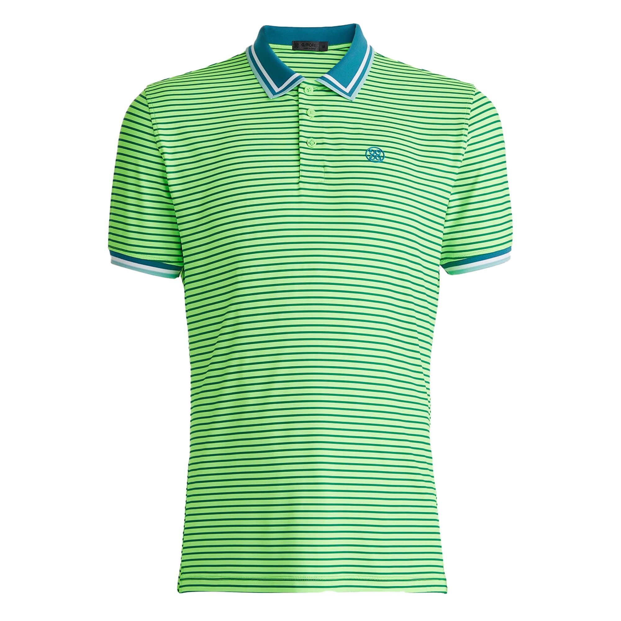 G/Fore Skull & T`s 3D Banded Sleeve Tech Jersey Polo