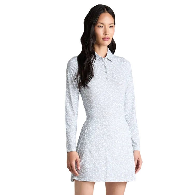 G/Fore Ladies Ditsy Floral Tech Jersey Long Sleeve Polo