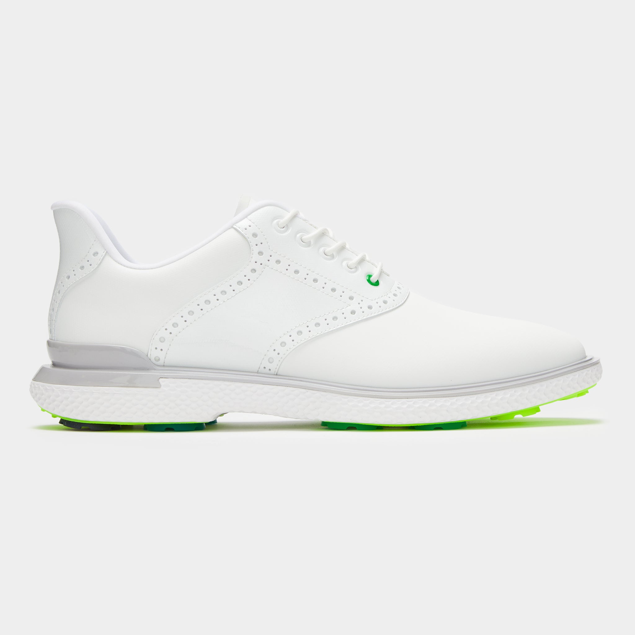 G/Fore Men's Gallivan2r Brogue Saddle Golf Shoe - Snow/Nimbus