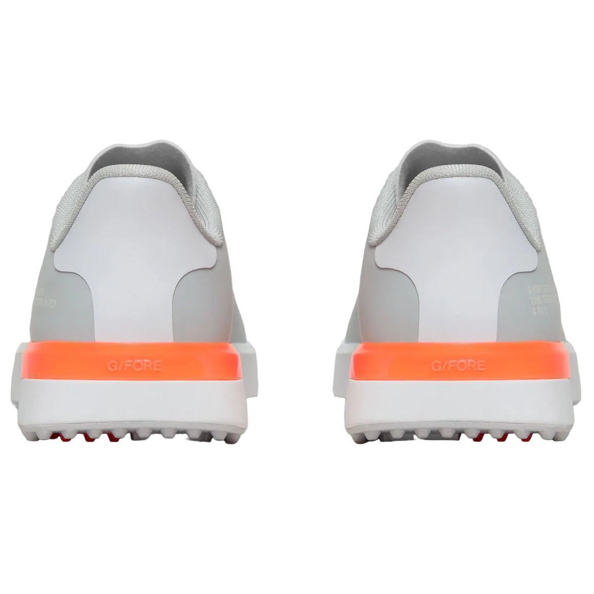 G/Fore Men's G.112 Golf Shoe - Nimbus/ Shocking Orange