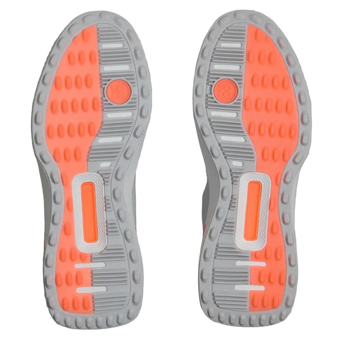 G/Fore Men's G.112 Golf Shoe - Nimbus/ Shocking Orange