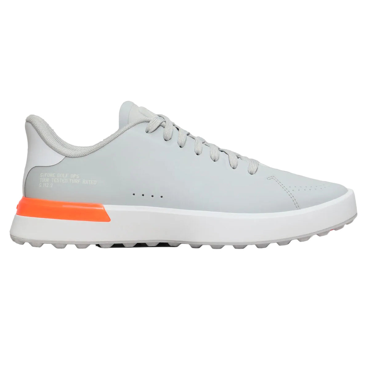 G/Fore Men's G.112 Golf Shoe - Nimbus/ Shocking Orange