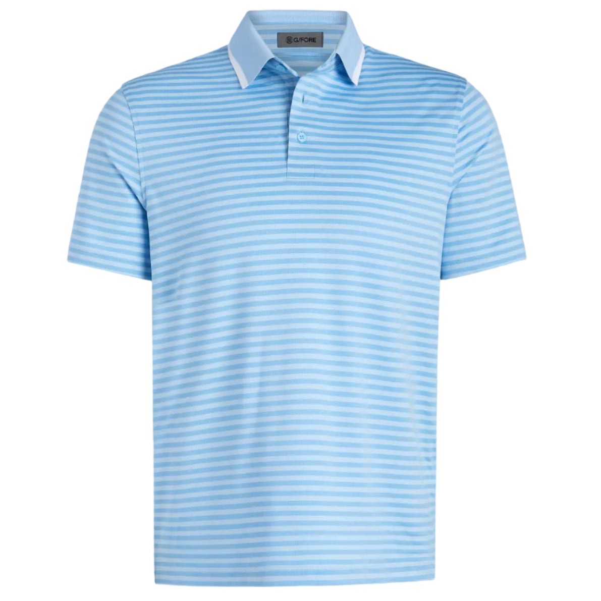 G/Fore Perforated Stripe Jersey Polo - Baja