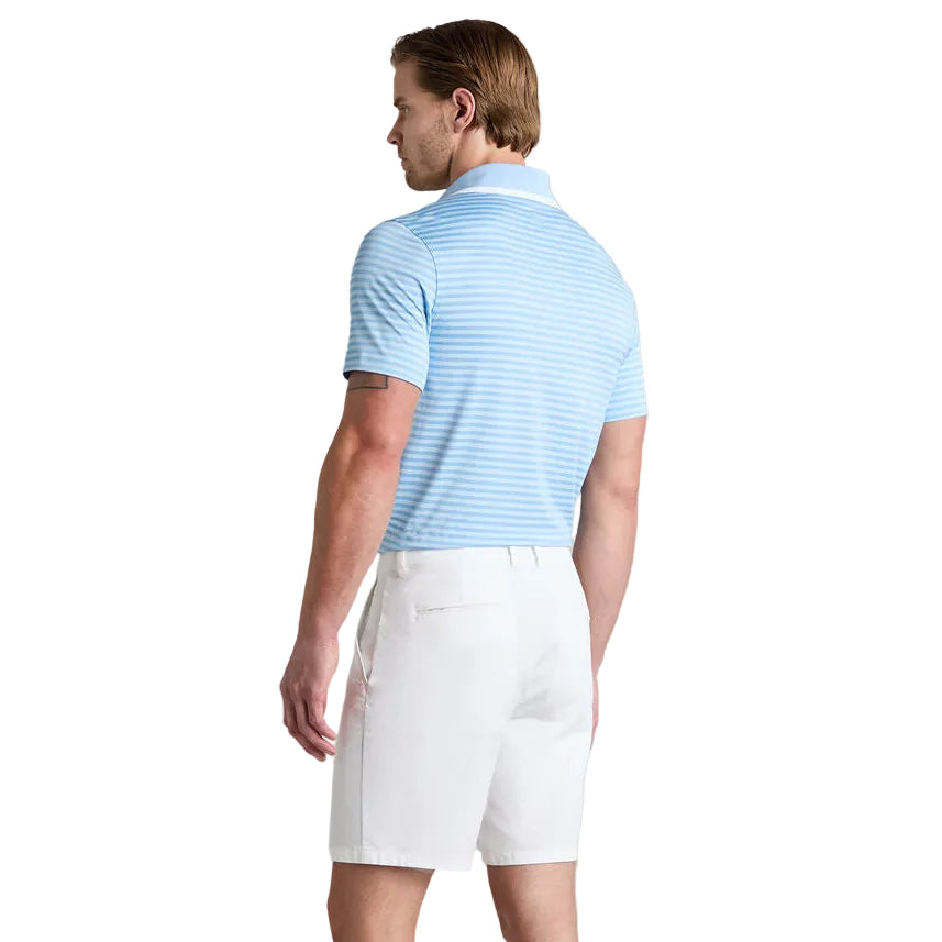 G/Fore Perforated Stripe Jersey Polo - Baja
