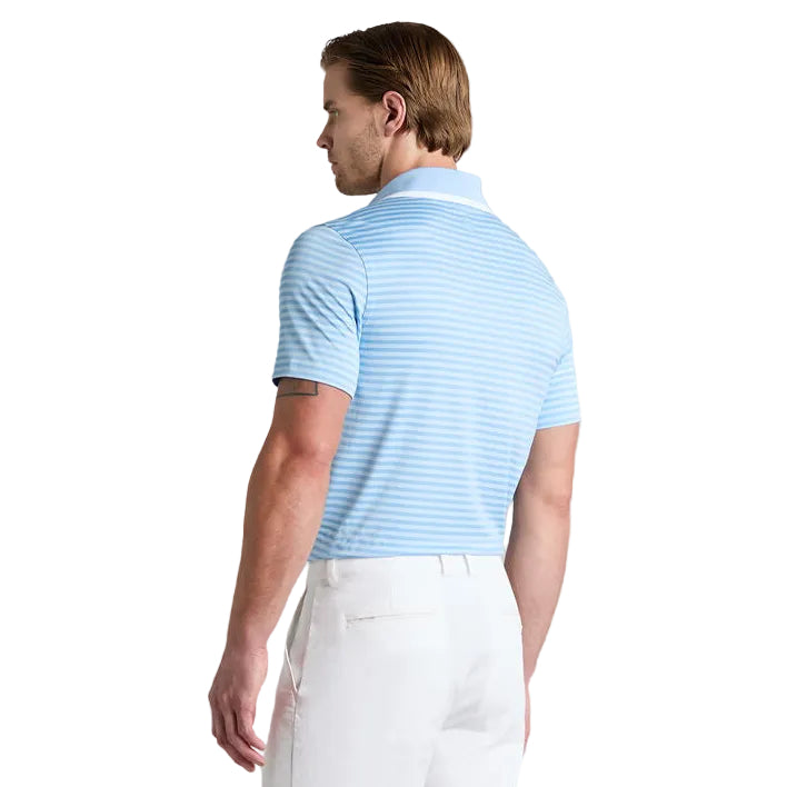 G/Fore Perforated Stripe Jersey Polo - Baja