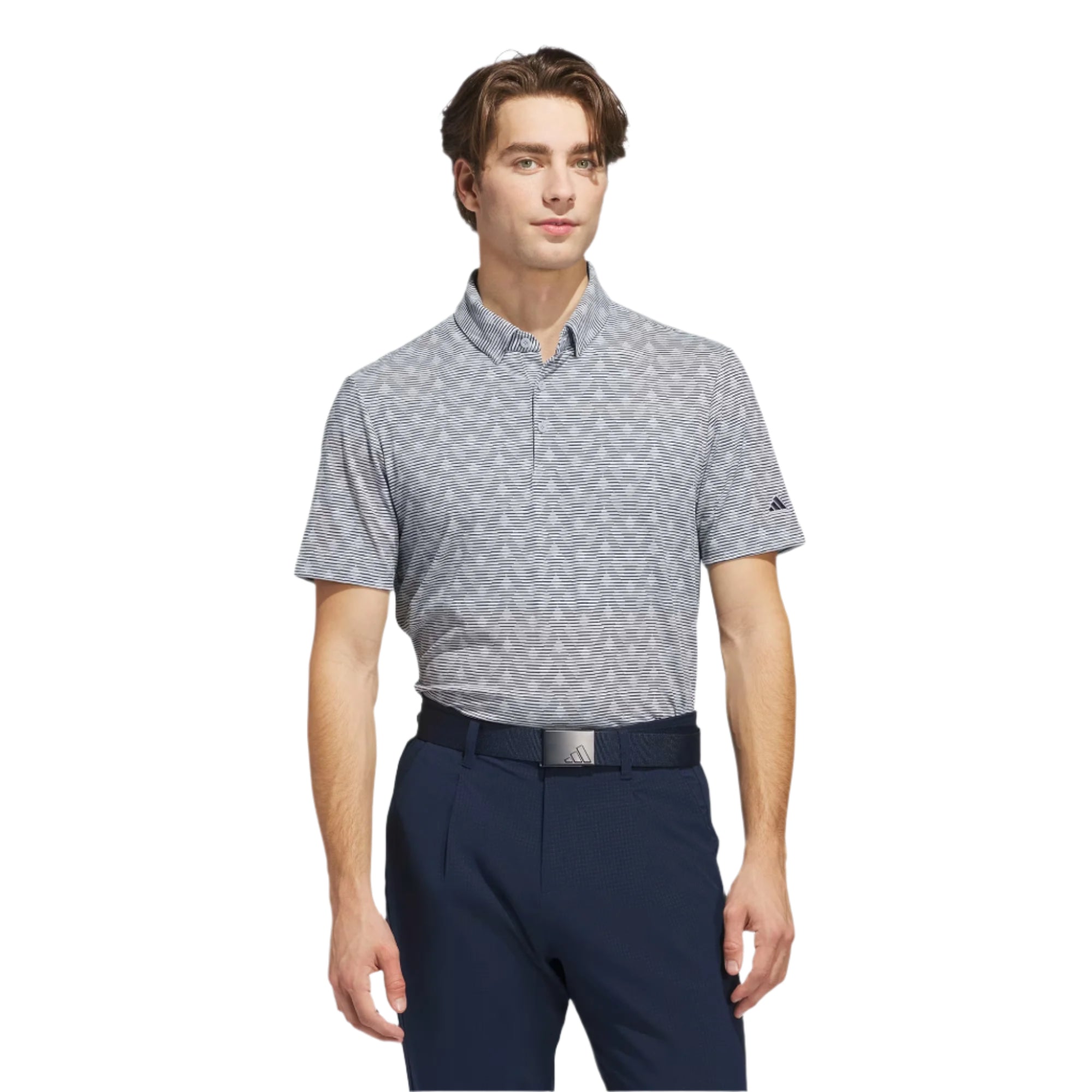 Adidas Men's Go-To Striped Golf Polo