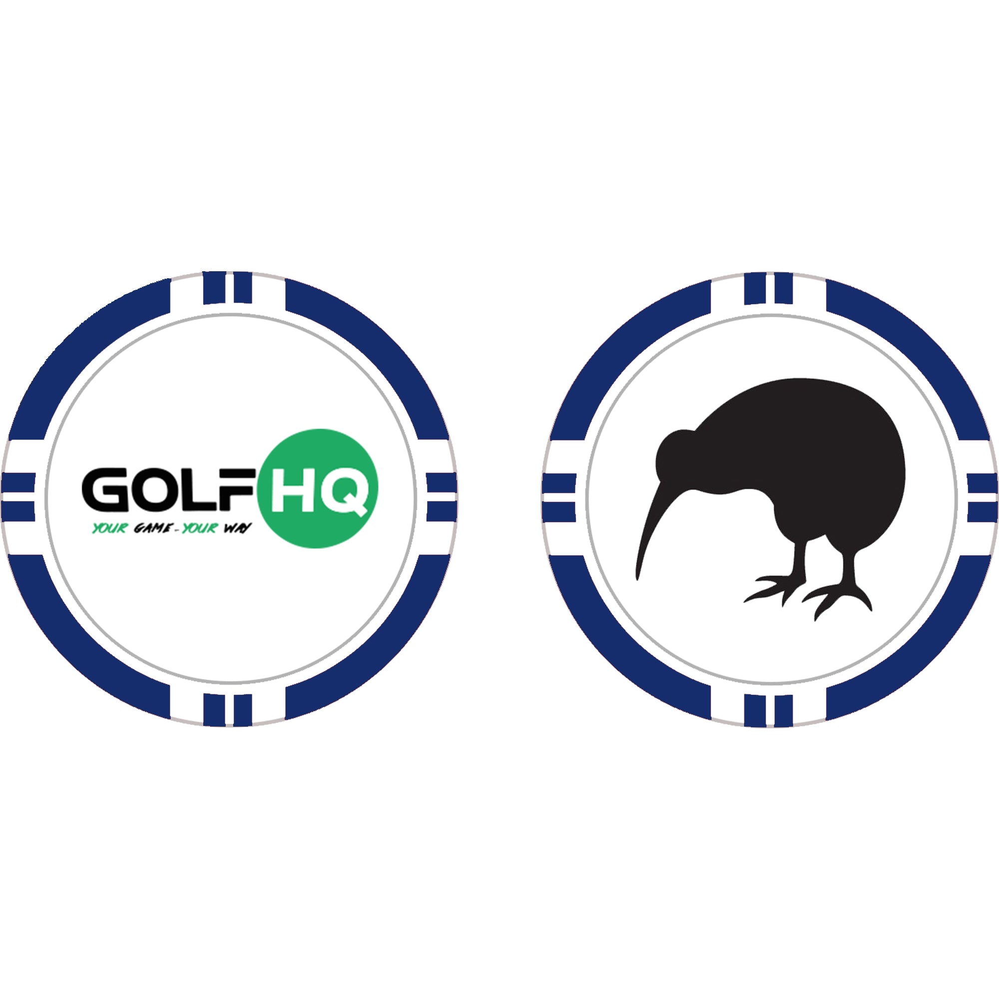 Golf HQ Logo/Kiwi Poker Chip