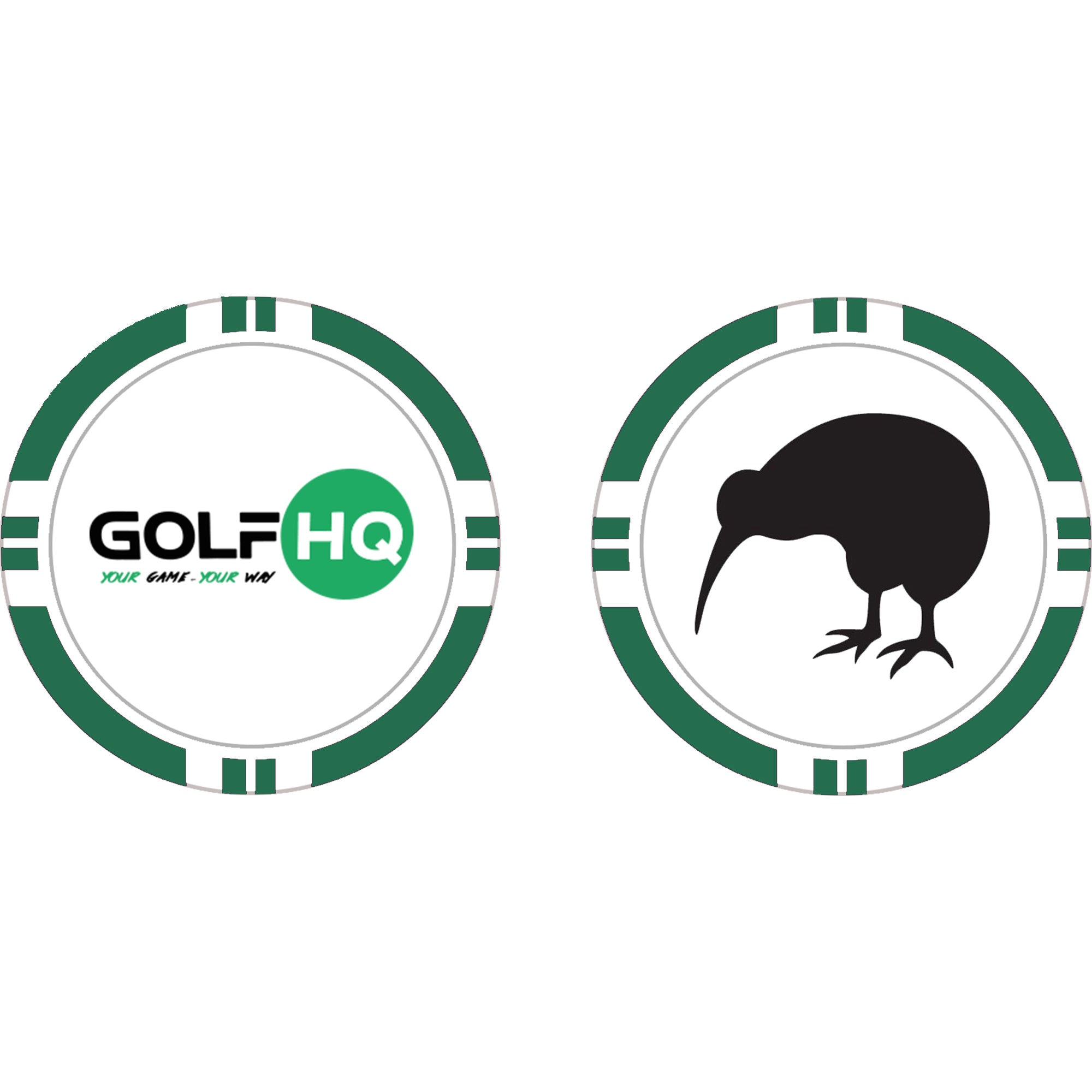 Golf HQ Logo/Kiwi Poker Chip