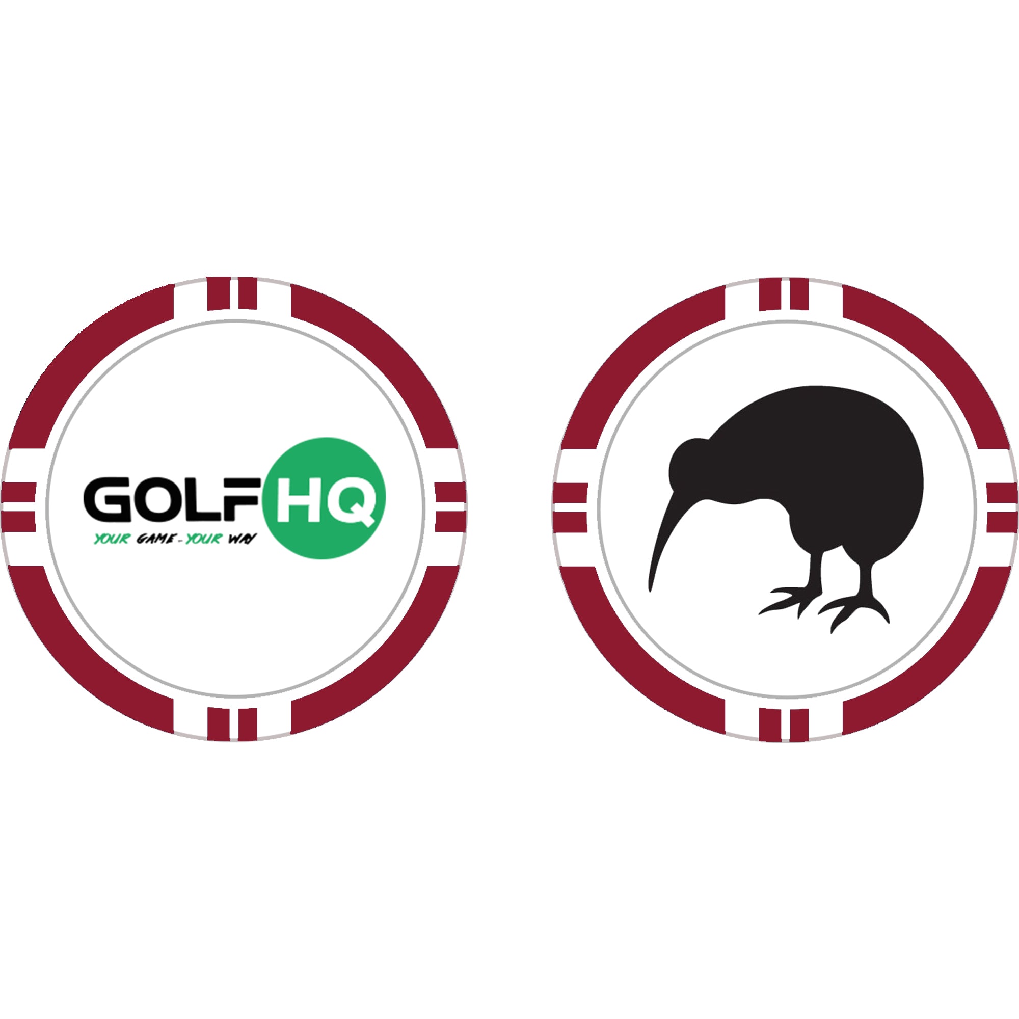 Golf HQ Logo/Kiwi Poker Chip