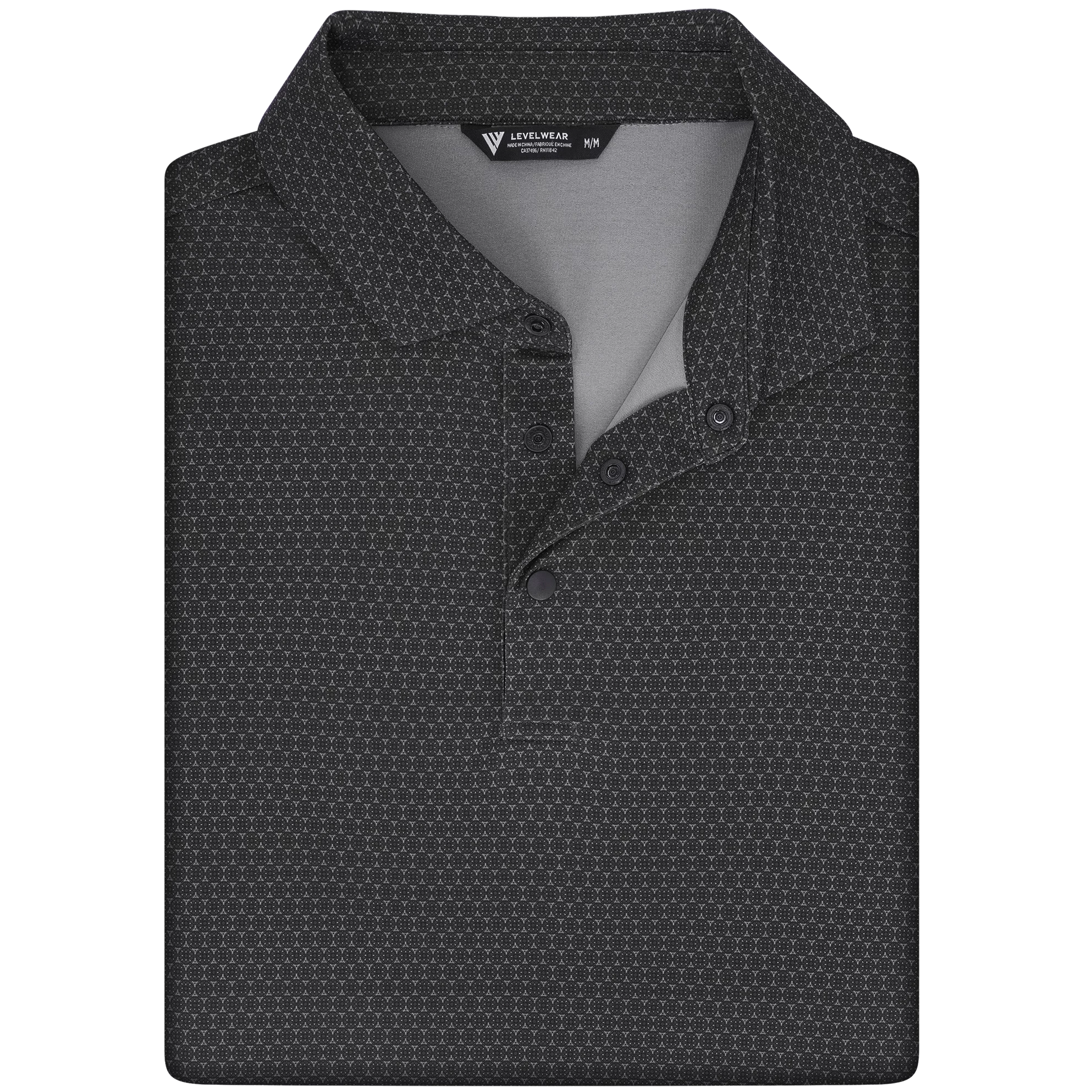 MENS GOLF POLO IN CHARCOAL COLOUR