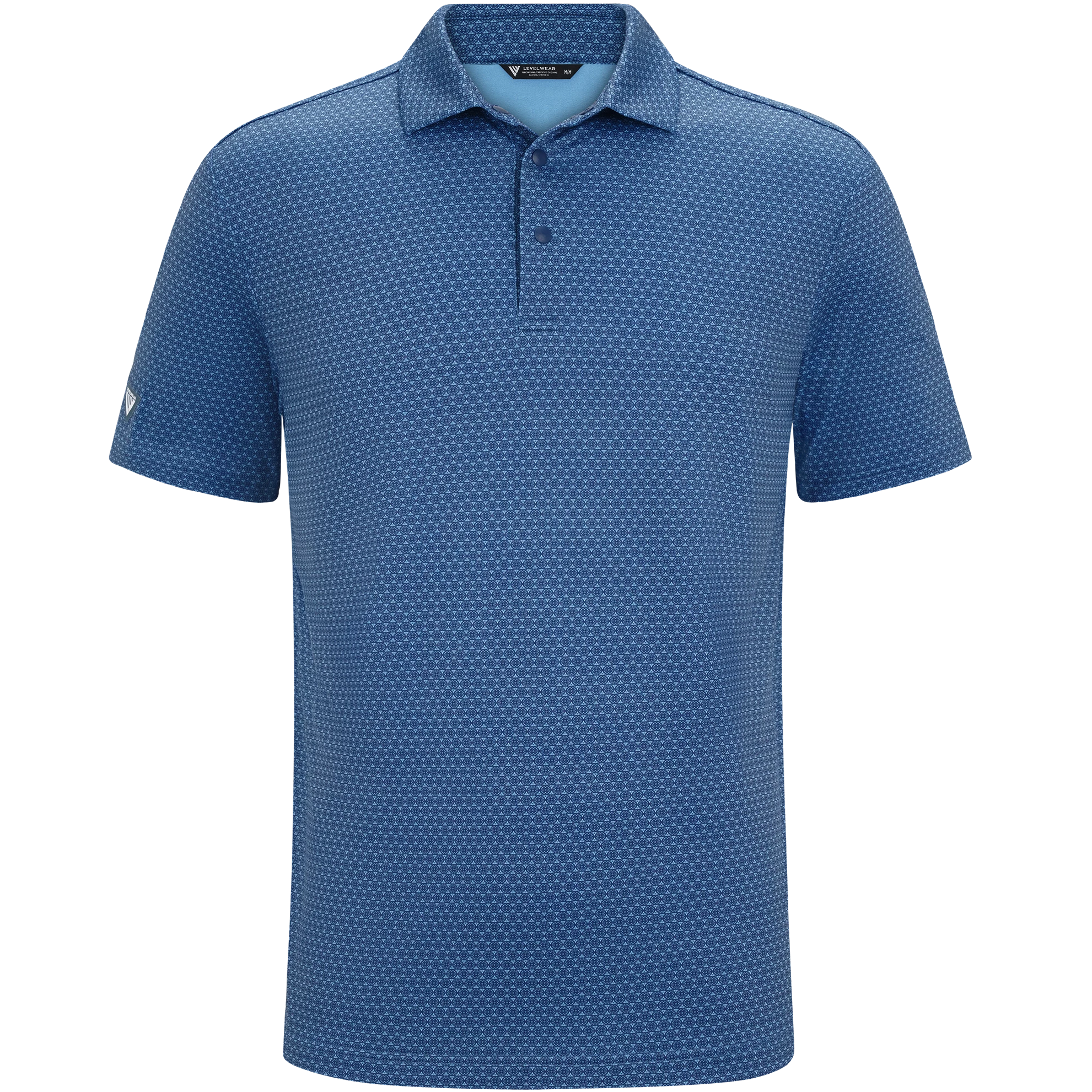 mens golf polo in navy 