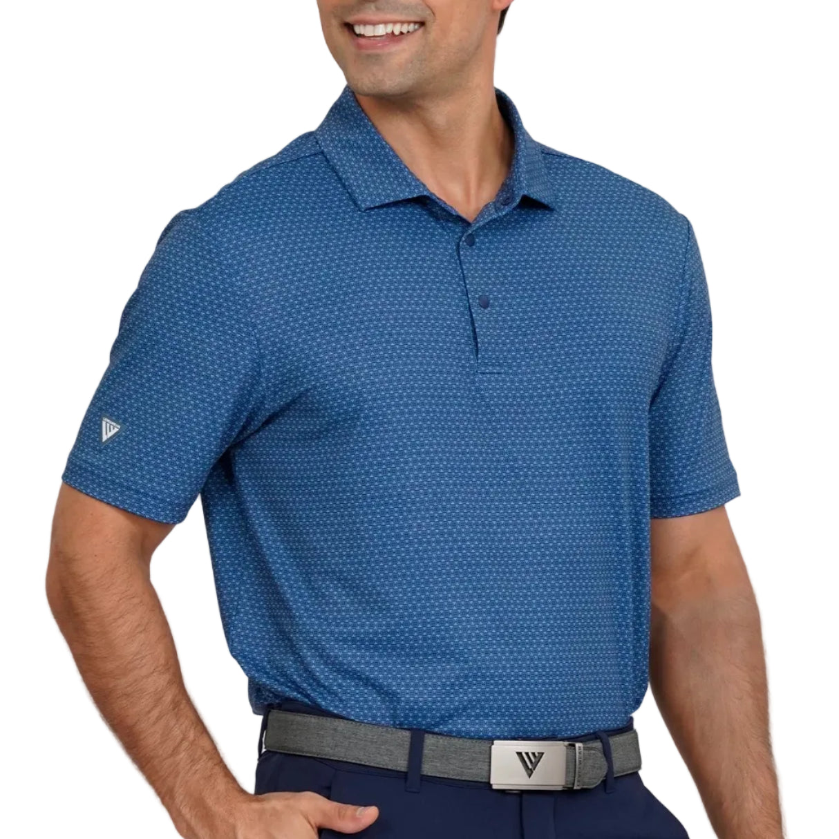 mens golf polo in navy