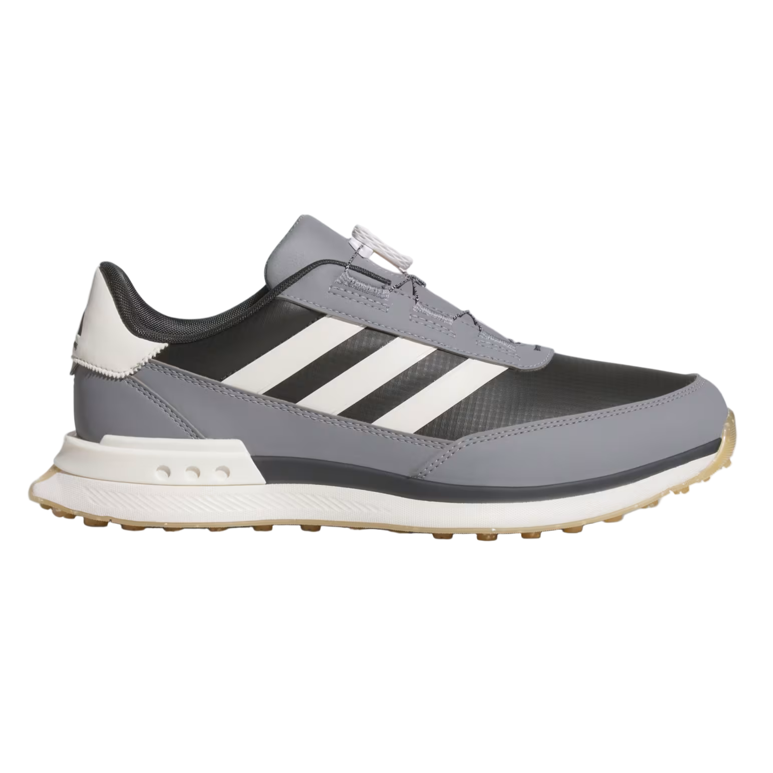Adidas S2G Spikeless BOA Wide Golf Shoes - Carbon/Chalk White/Grey Three