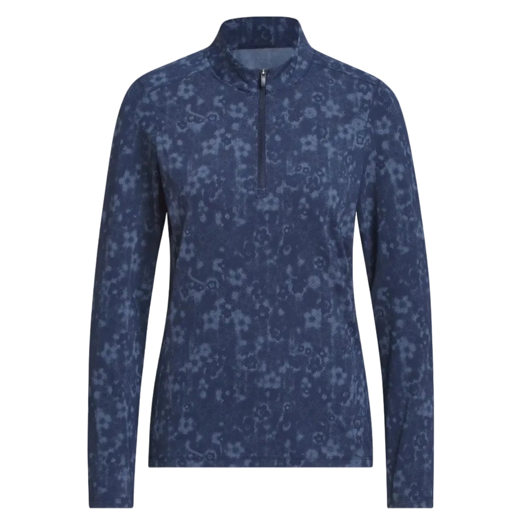 adidas women's quarter zip navy pattern