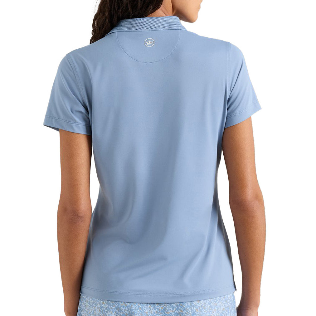 Peter Millar Ladies Keswick Zip Neck Polo - Rainwater