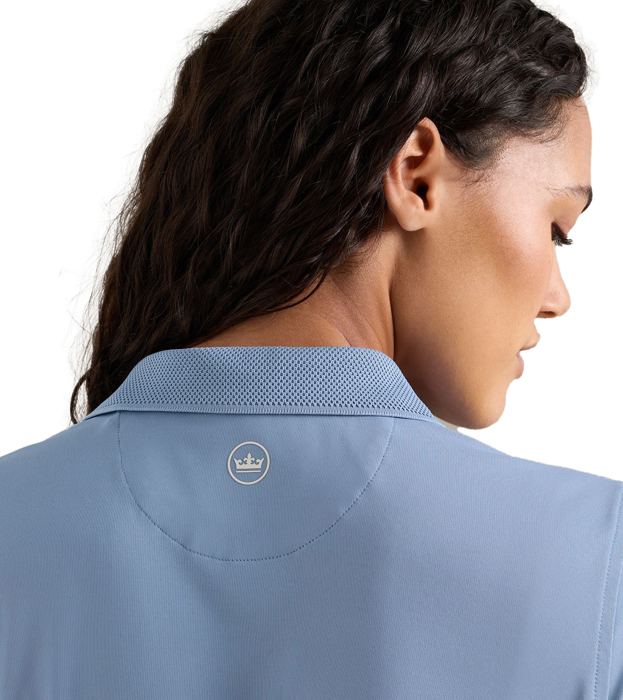 Peter Millar Ladies Keswick Zip Neck Polo - Rainwater