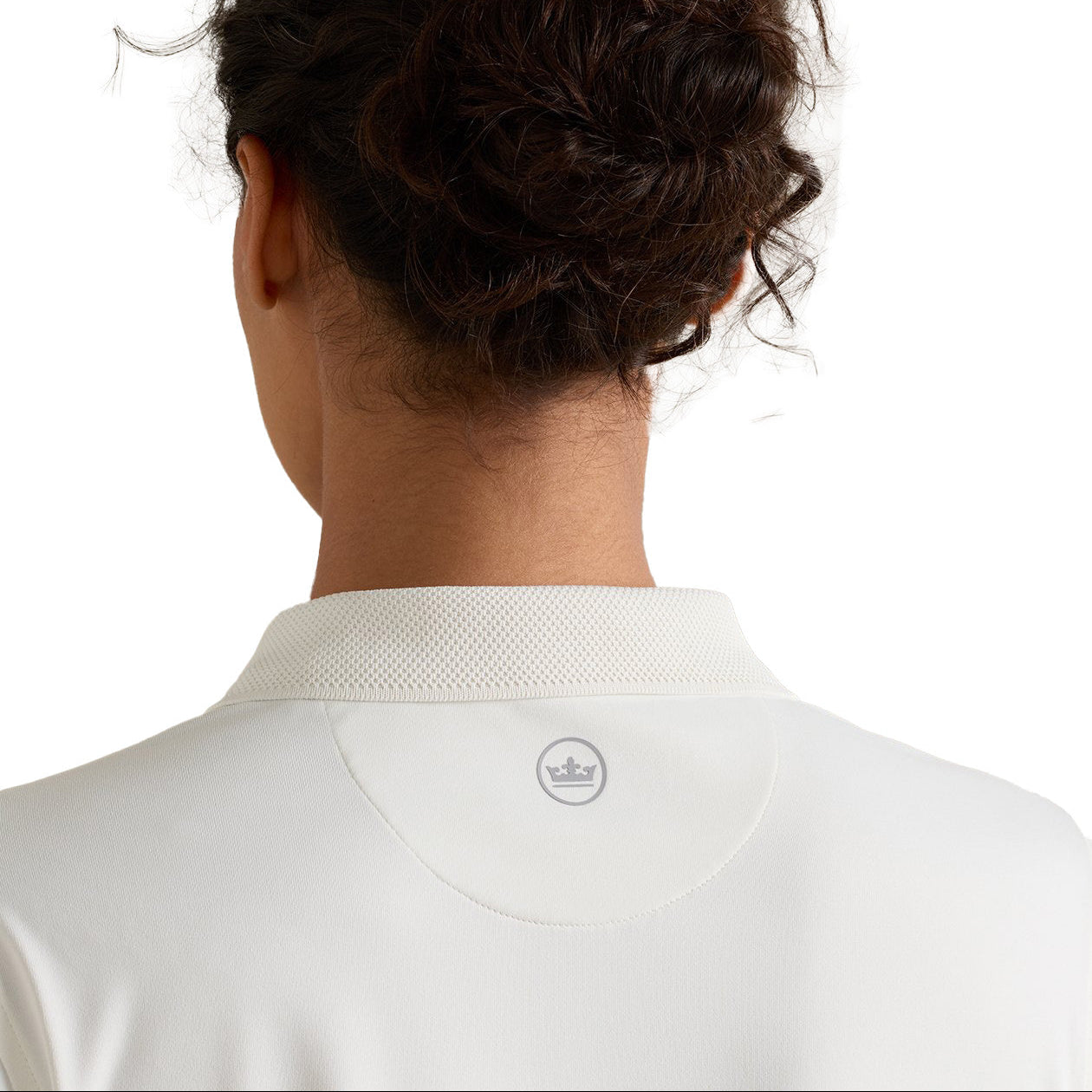 PETER MILLAR ladies long sleeve white polo