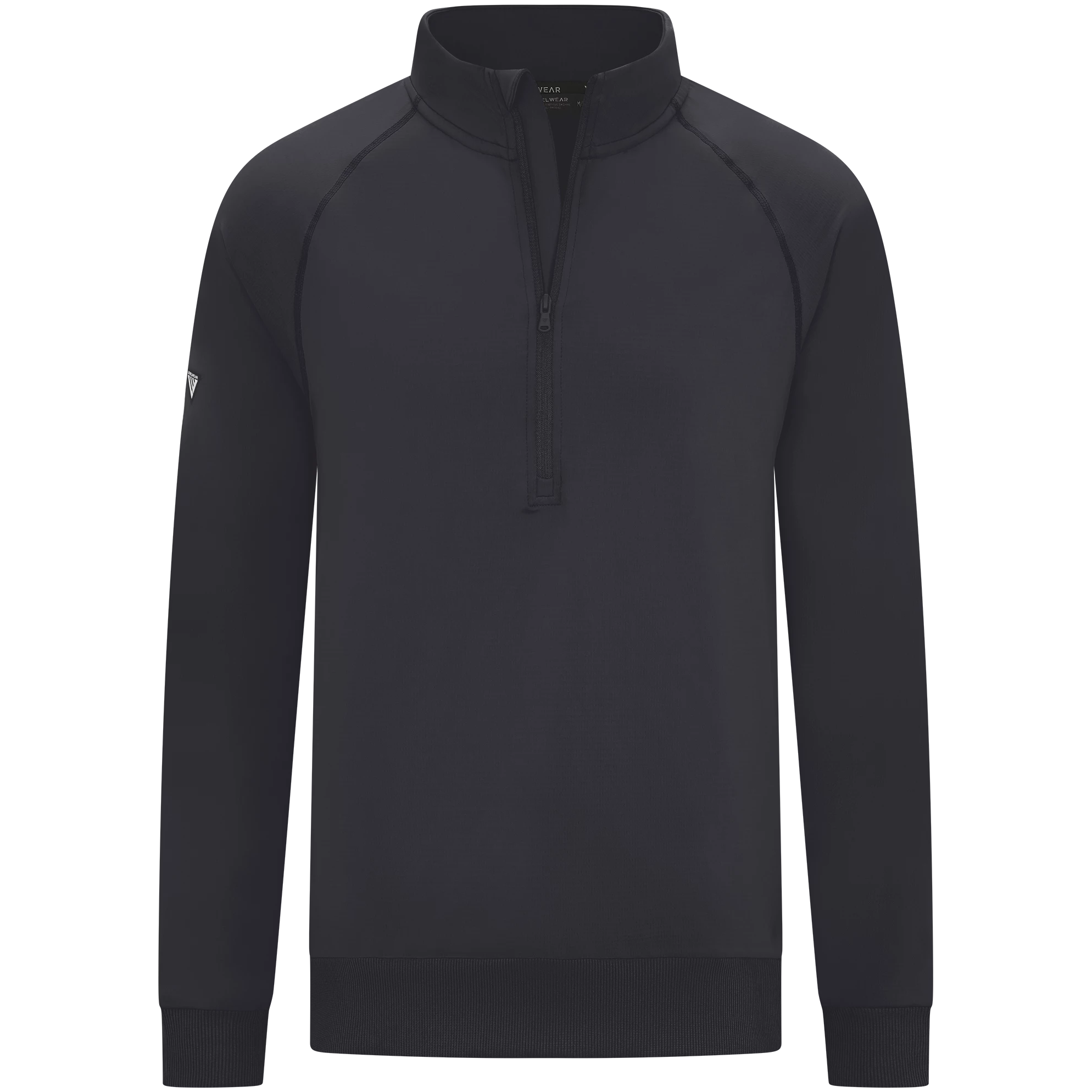 mens golf half zip jacket in colour black