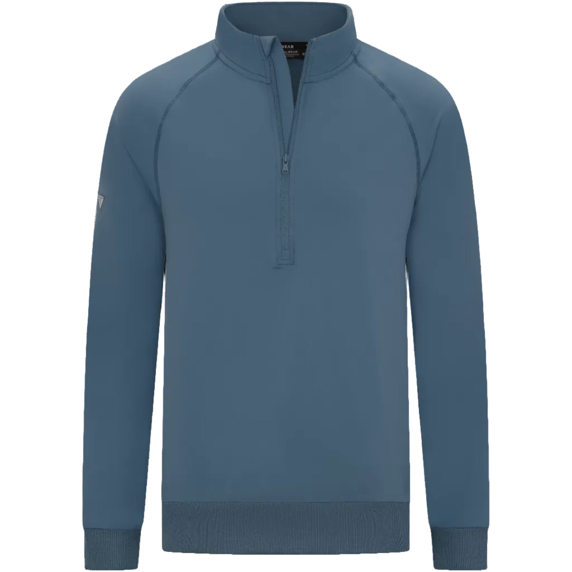 mens half zip jacket in blue
