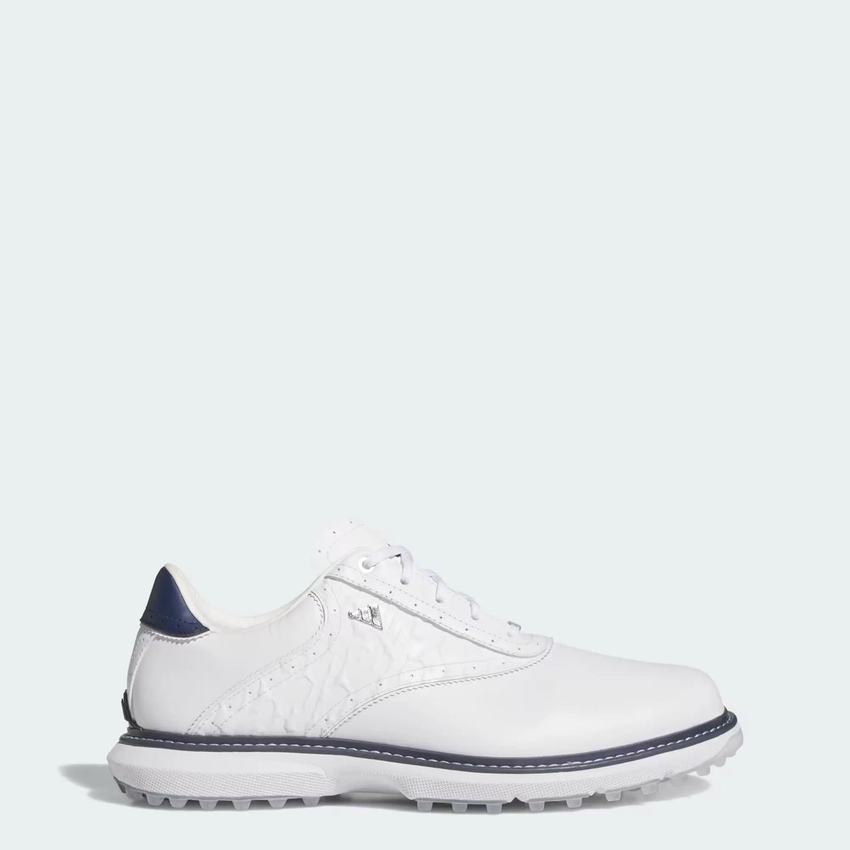 Adidas MC70 Spikeless Golf Shoe - Cloud White/ Collegiate Navy/ Halo Silver