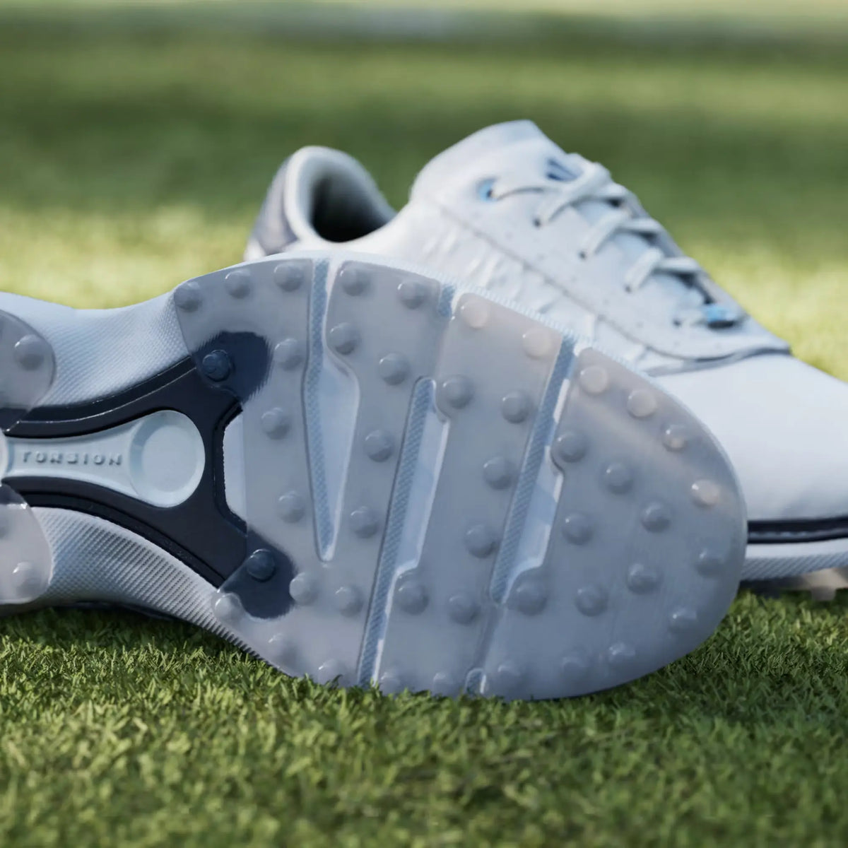 Adidas MC70 Spikeless Golf Shoe - Cloud White/ Collegiate Navy/ Halo Silver