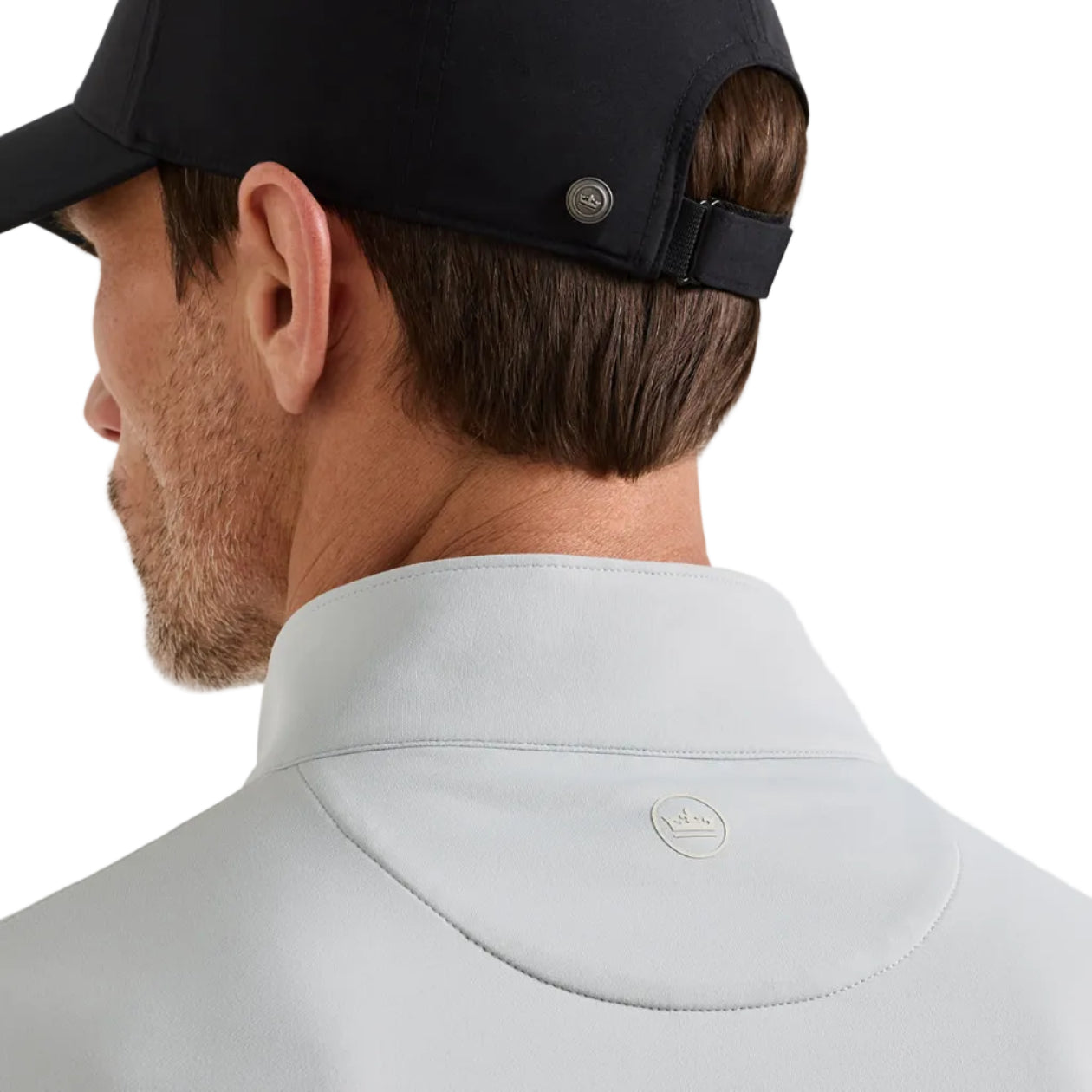 Peter Millar Perth Performance Quarter-Zip - British Grey