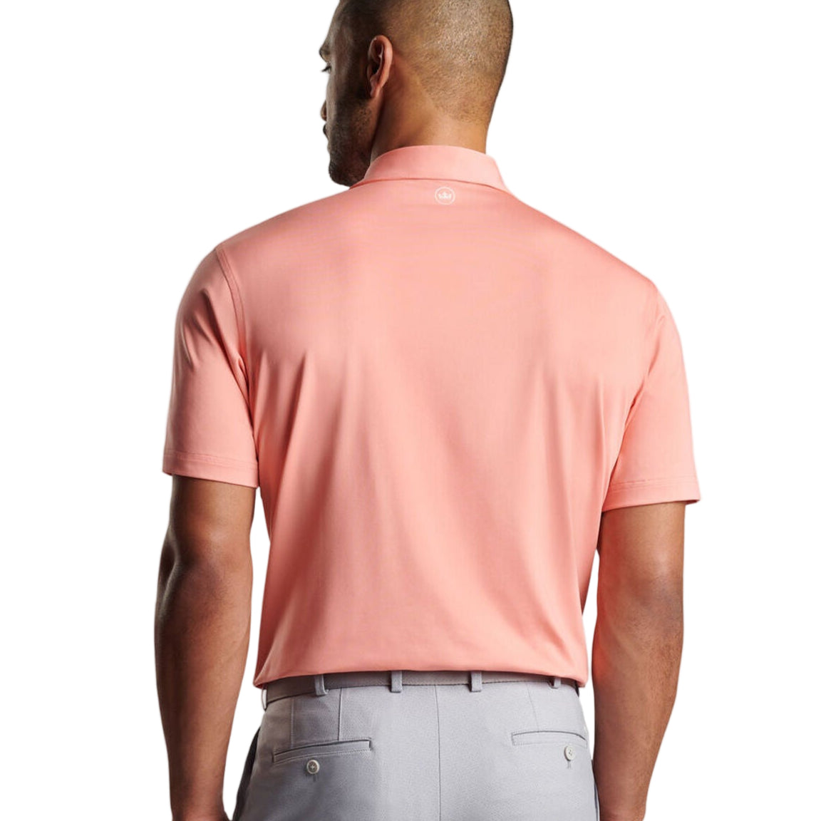 Peter Millar Solid Performance Jersey Polo - Grapefruit
