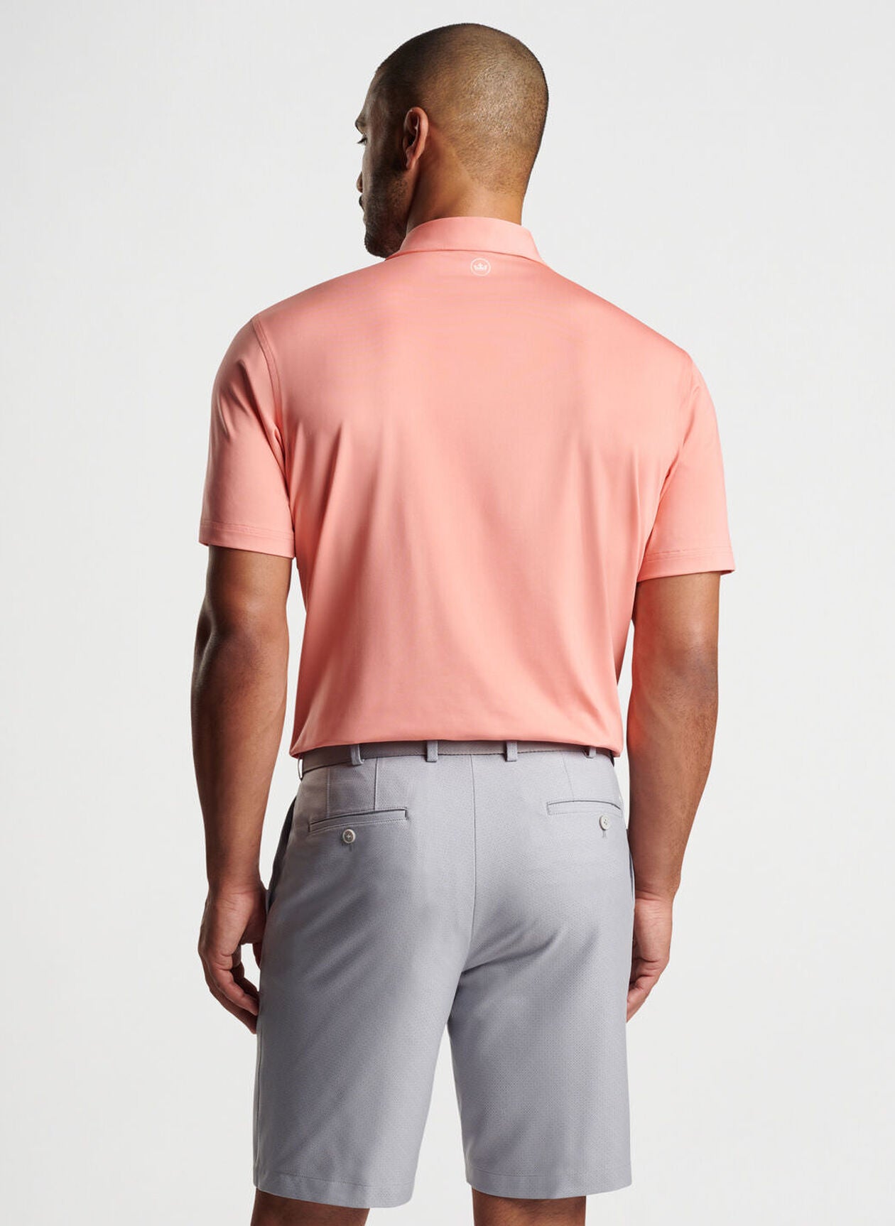 Peter Millar Solid Performance Jersey Polo - Grapefruit