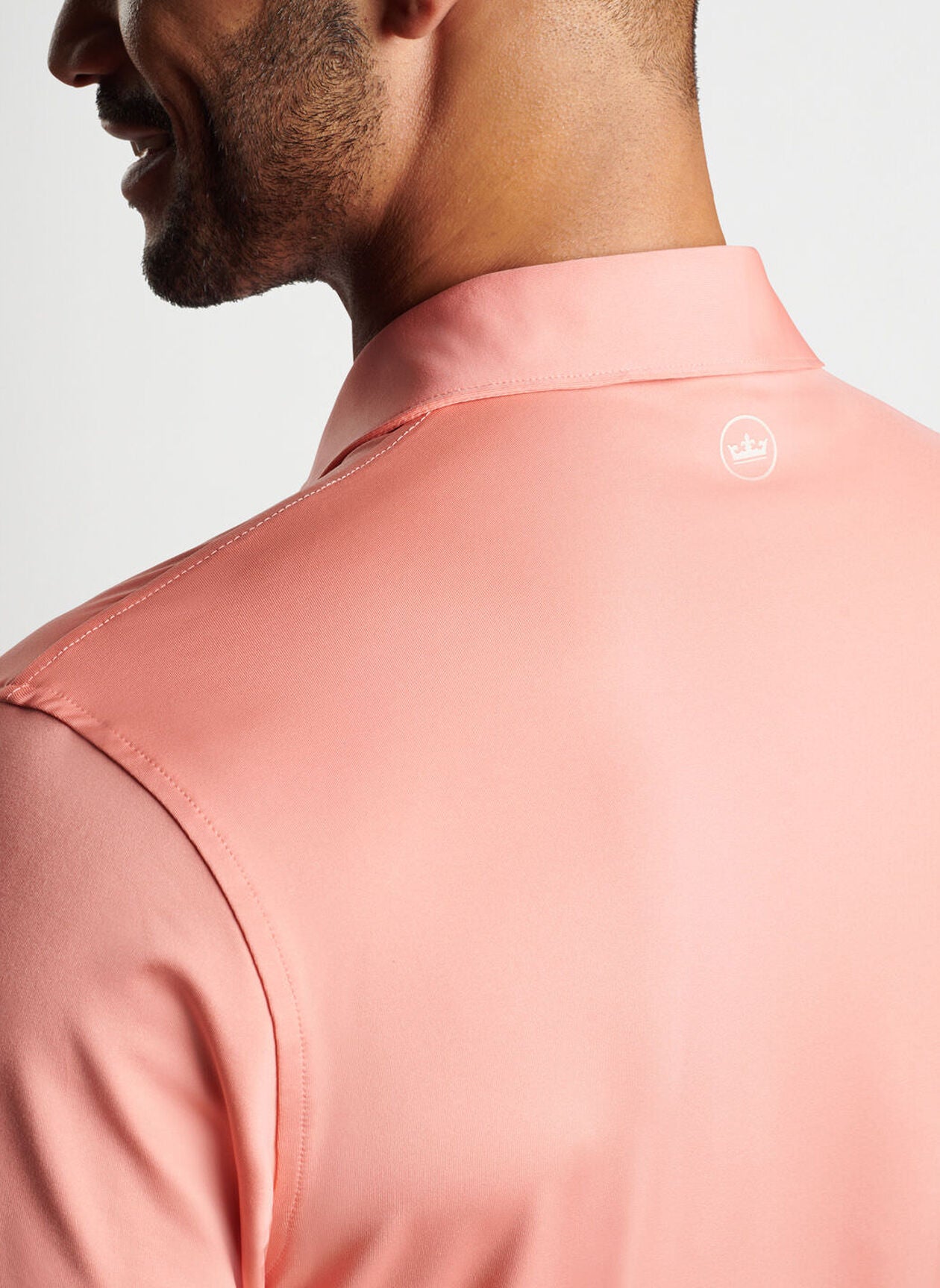 Peter Millar Solid Performance Jersey Polo - Grapefruit