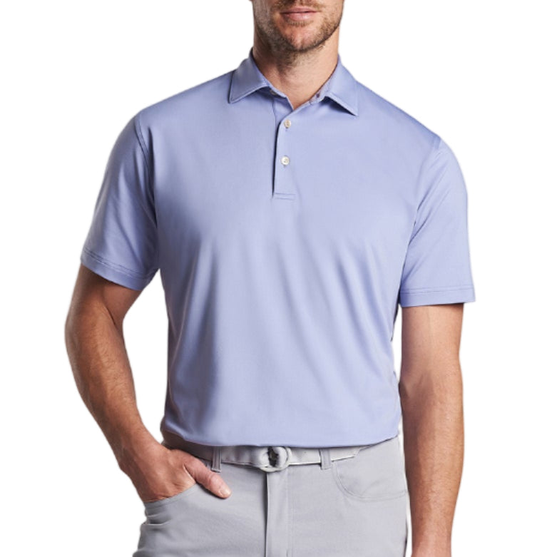 Peter Millar Solid Performance Jersey Polo - Lavender Fog