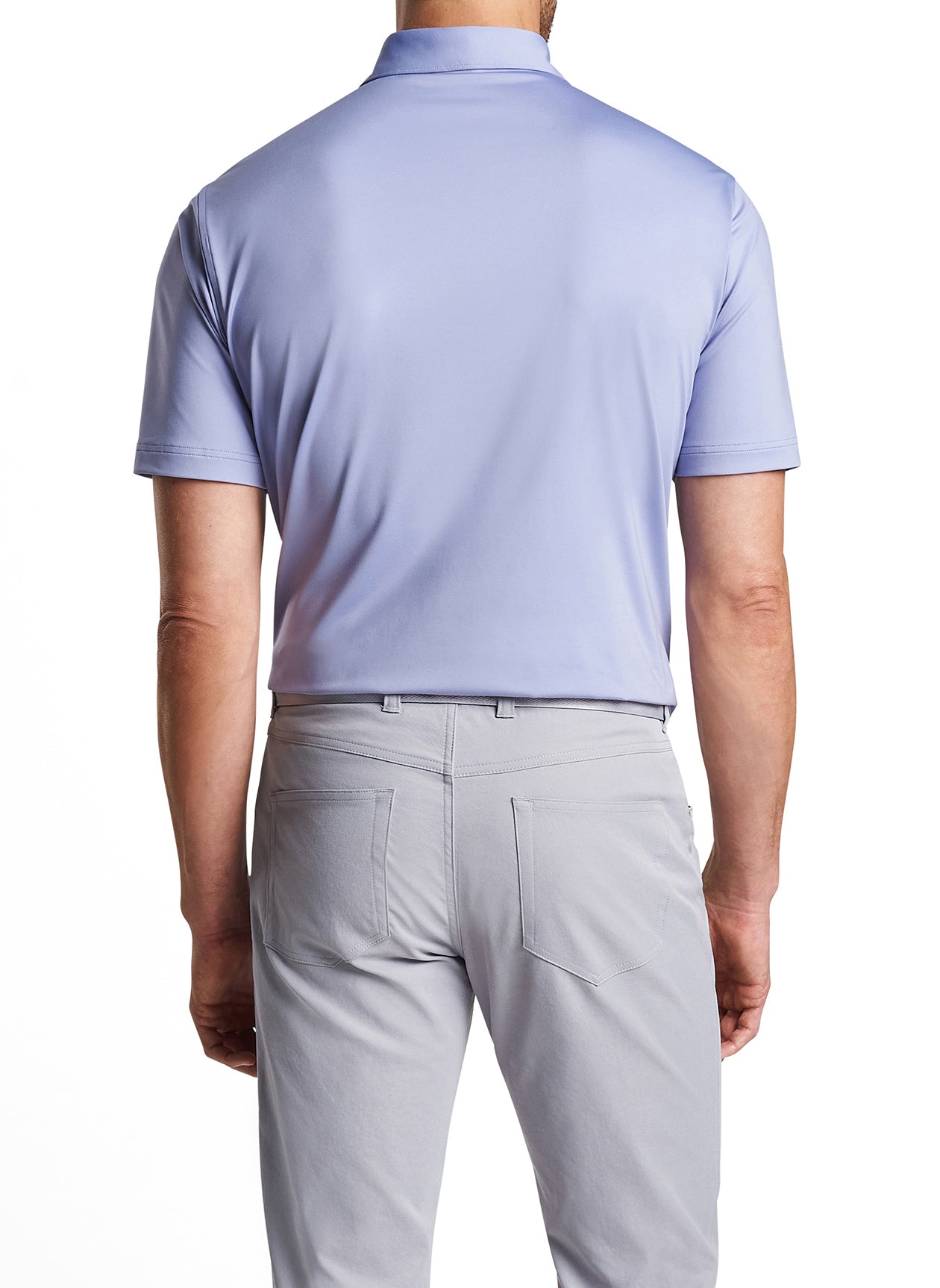 Peter Millar Solid Performance Jersey Polo - Lavender Fog