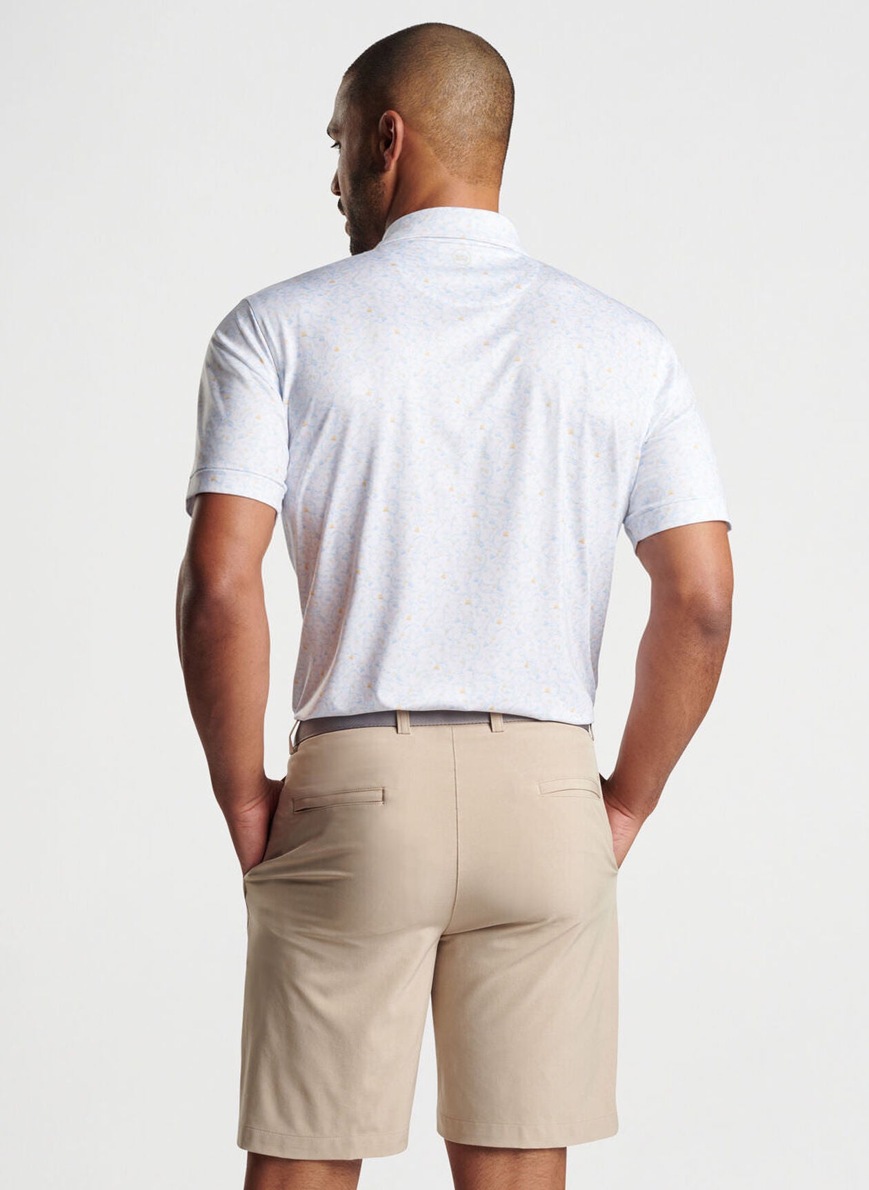 Peter Millar Sandtrapped Performance Jersey Polo - White