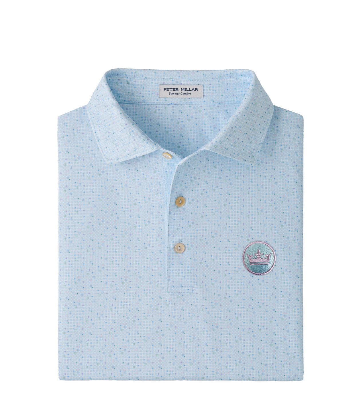 Peter Millar 'Rivington' Performance Jersey Polo - Pale Blue