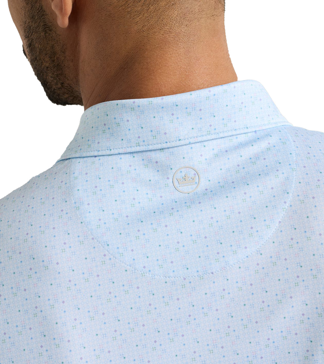 Peter Millar 'Rivington' Performance Jersey Polo - Pale Blue