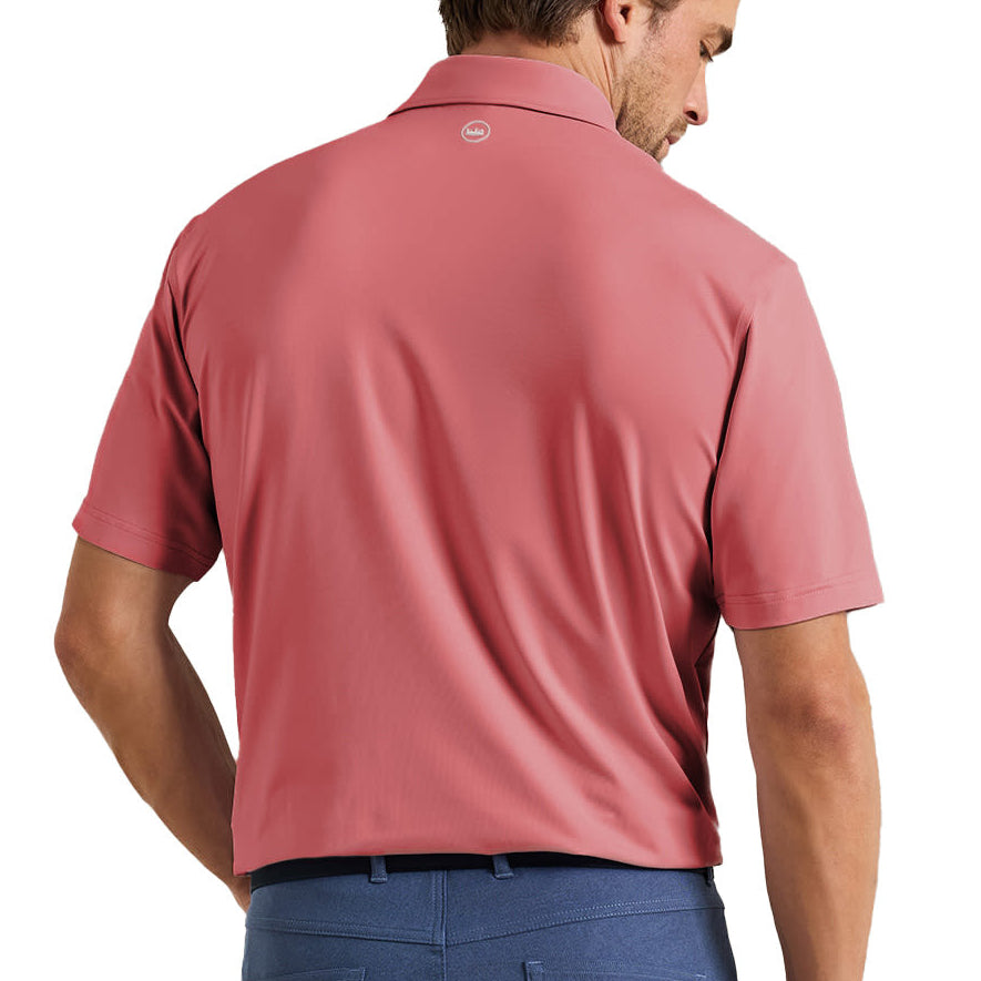 Peter Millar Solid Performance Jersey Polo - Red Coral